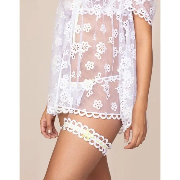 Agent Provocateur Laurelie White Lime Babydoll NWT